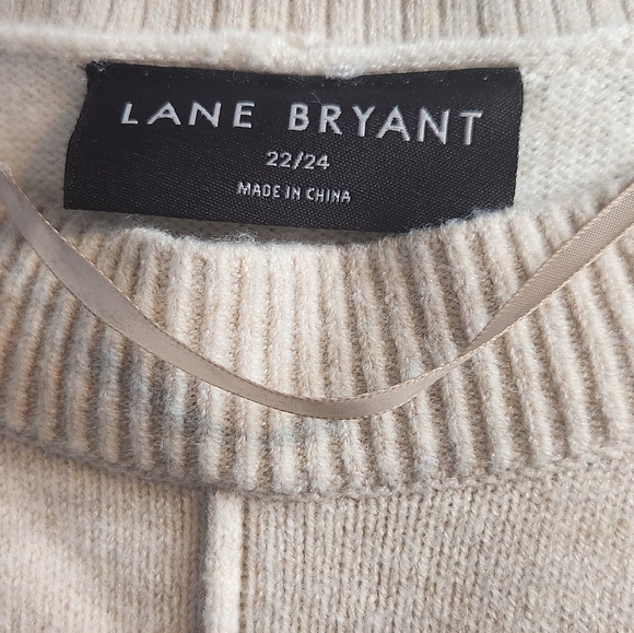 Lane Bryant Cream Knit Sweater - Picture 3 of 4
